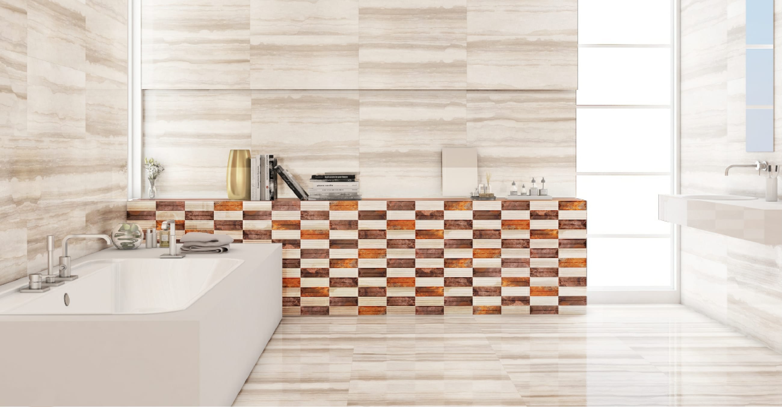 Surefire design ideas to enrich your tiles for your Small Bathroom.