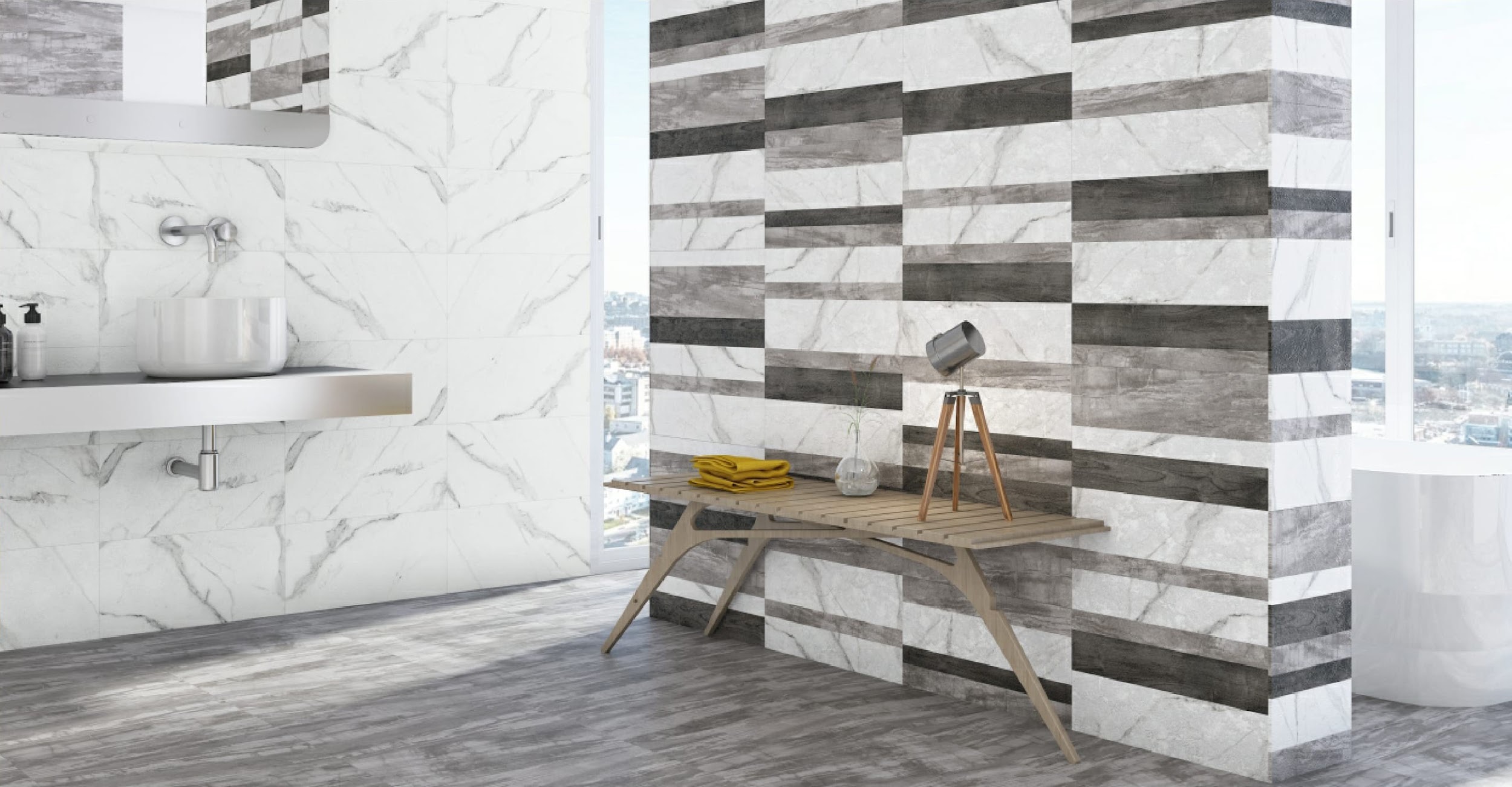 Surefire design ideas to enrich your tiles for your Small Bathroom.